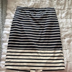 J crew striped pencil skirt